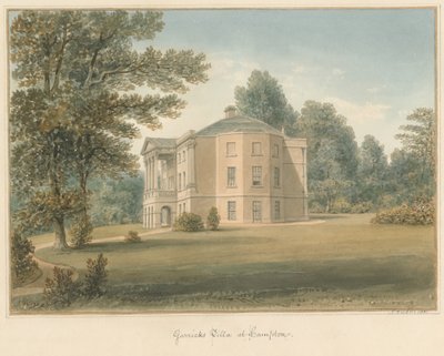 Middlesex - Hampton - Willa Garricka, 1831 autorstwa John Buckler