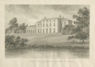 Milford House: rysunek w sepii autorstwa John Buckler