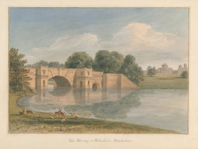 Oxfordshire - Blenheim [Pałac] - Most autorstwa John Buckler