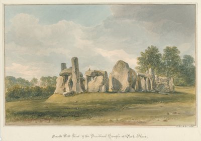 Oxfordshire – Henley upon Thames – Świątynia Druidyczna w Park Place, 1826 autorstwa John Buckler