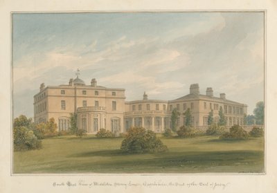 Oxfordshire - Middleton Stoney House, 1827 autorstwa John Buckler