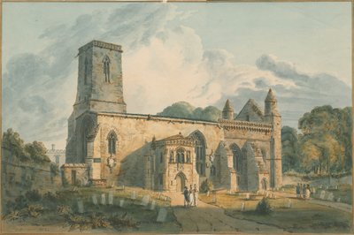 Oxfordshire - kościół św. Piotra i Pawła, 1802 r autorstwa John Buckler
