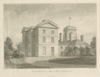 Opactwo Ranton [Priory]: rysunek w sepii, 1842 autorstwa John Buckler