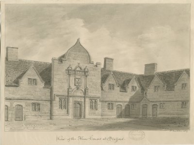 Stafford - Jałmużna: rysunek w sepii, 1837 autorstwa John Buckler