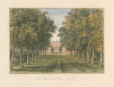 Surrey - Ham Walk and House, 1830 autorstwa John Buckler