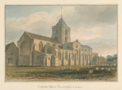 Sussex - kościół Arundel, 1804 autorstwa John Buckler