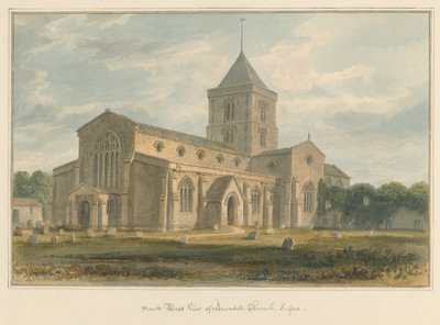 Sussex - kościół Arundel, 1804 autorstwa John Buckler
