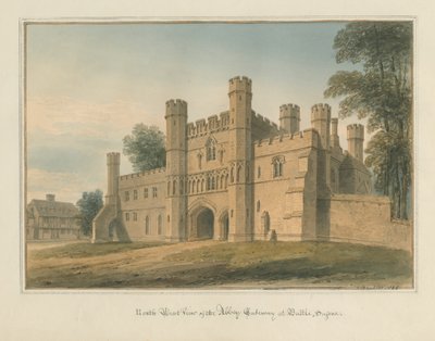 Sussex - Bitwa - Abbey Gateway, 1824 autorstwa John Buckler