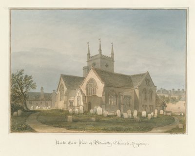 Sussex - Kościół Petworth, 1825 autorstwa John Buckler