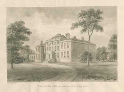 Thorpe Constantine Hall: rysunek w sepii, 1848 autorstwa John Buckler