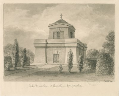 Trentham - Mauzoleum: rysunek w sepii autorstwa John Buckler