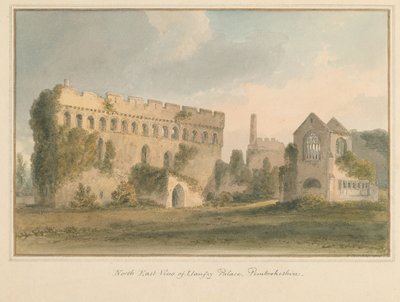Walia - Pembrokeshire - Pałac Lamphey, 1815 autorstwa John Buckler