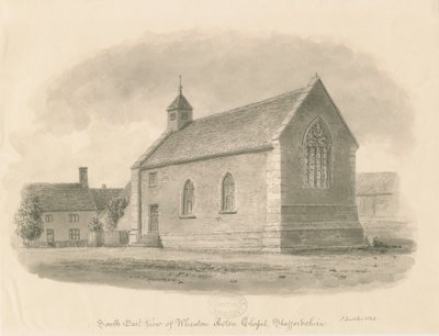 Wheaton Aston Chapel: rysunek w sepii autorstwa John Buckler