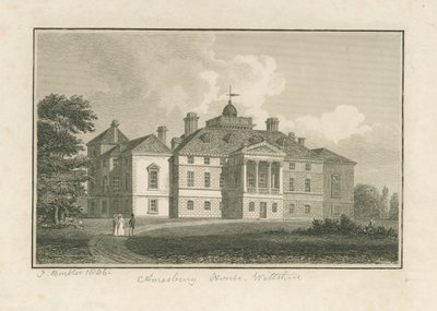 Wiltshire - Amesbury House: grawerowanie autorstwa John Buckler