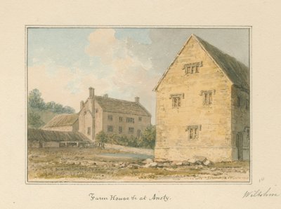 Wiltshire - Ansty - Dom na farmie, 1817 autorstwa John Buckler