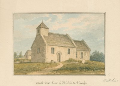 Wiltshire - Kościół Chicklade, 1817 autorstwa John Buckler