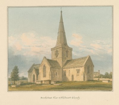 Wiltshire - Kościół Chilmark, 1814 autorstwa John Buckler