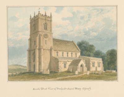 Wiltshire - Donhead Saint Mary Church, 1804 autorstwa John Buckler