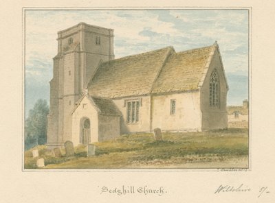 Wiltshire - Kościół Sedgehill, 1817 autorstwa John Buckler