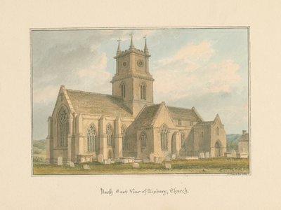 Wiltshire - Kościół Tisbury, 1804 autorstwa John Buckler