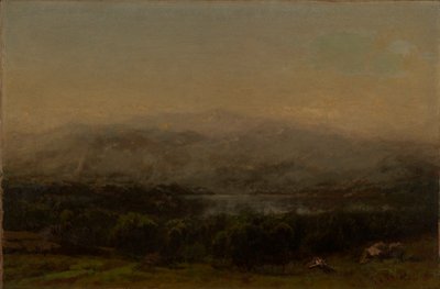 Staw Kaysera, Maine, połowa końca XIX wieku. autorstwa John Bunyan Bristol