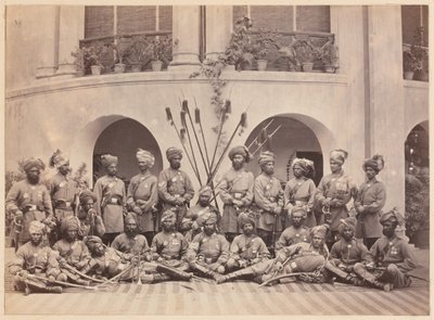 Indyjscy podoficerowie kawalerii Przewodników, 1879 r autorstwa John Burke
