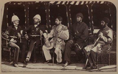 Major Pierre Louis Napoleon Cavagnari autorstwa John Burke