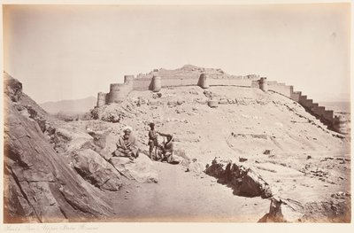 Ściana południowa, Górna Bala Hissar, Kabul, 1879 autorstwa John Burke