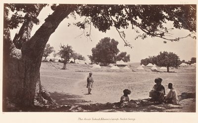 Obóz Safed Sang Amira Jakuba Khana, 1879 r. autorstwa John Burke