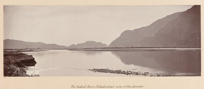 ?Rzeka Kabul, Jellallabad, miejsce katastrofy?, 1879r autorstwa John Burke