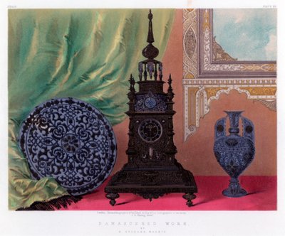 Dzieło damasceńskie, XIX wiek. autorstwa John Burley Waring
