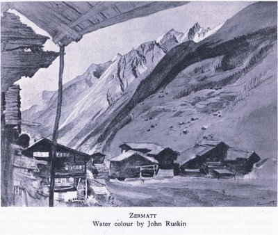 Zermatt, z British Adventure wydanego przez Collins, 1947 autorstwa John Bushin