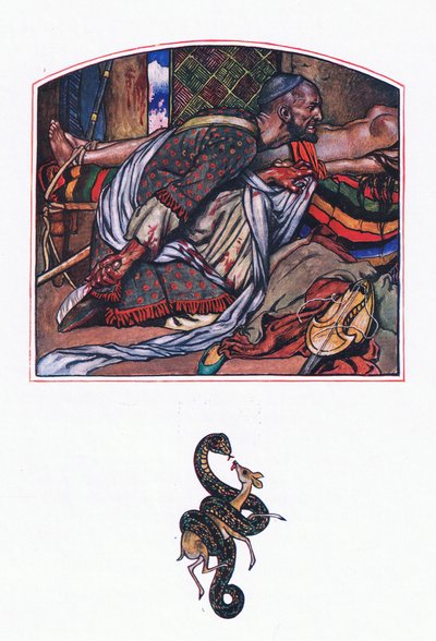 Afridi love, ilustracja z Ogrodu Kama (i inne teksty z Indii), 1920 autorstwa John Byam Liston Shaw
