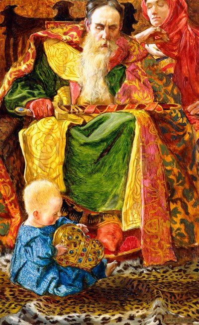 A kto wie, czy będzie mądrym czy głupcem, 1901 autorstwa John Byam Liston Shaw