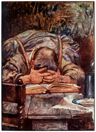 „Chrześcijanin” z „Wędrówki pielgrzyma z tego świata, do tego, który ma nadejść” Johna Bunyana autorstwa John Byam Liston Shaw