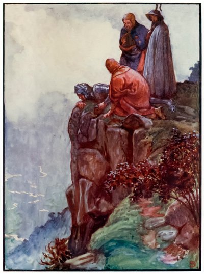 „Hill Error” z „Wędrówki pielgrzyma z tego świata, do tego, który ma nadejść” Johna Bunyana autorstwa John Byam Liston Shaw