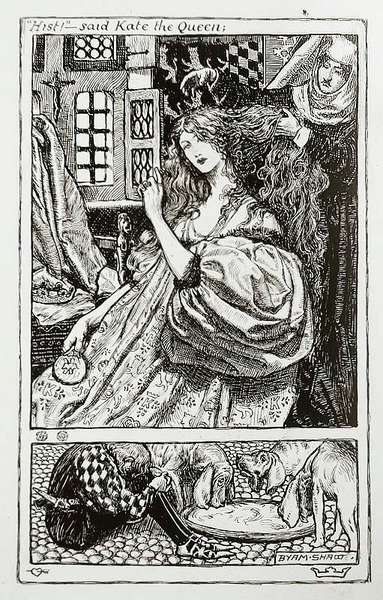 „Hist” – powiedziała Kate The Queen autorstwa John Byam Liston Shaw