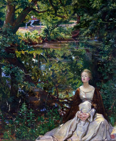 Jak dziwną rzeczą jest to, co człowiek może wiedzieć, ale jako święty sekret! (obraz) autorstwa John Byam Liston Shaw