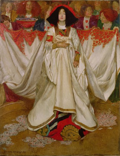 Królowa Kier, 1896 autorstwa John Byam Liston Shaw