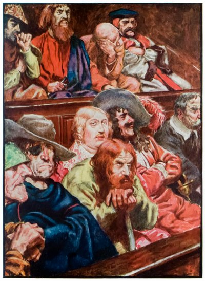 „Jury” z „Wędrówki pielgrzyma z tego świata, do tego, co ma nadejść” Johna Bunyana autorstwa John Byam Liston Shaw