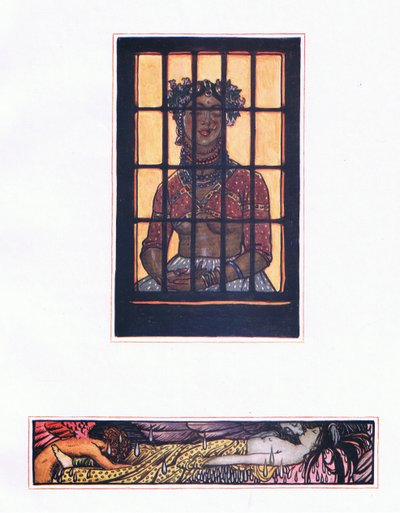 Historia Lilavanti, ilustracja z Ogrodu Kama (i inne teksty z Indii), 1920 autorstwa John Byam Liston Shaw