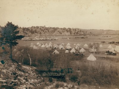 Obóz generała Brooka w pobliżu Pine Ridge autorstwa John C. H. Grabill