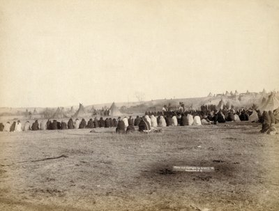Rada indyjska we wrogim obozie, 1891 autorstwa John C. H. Grabill