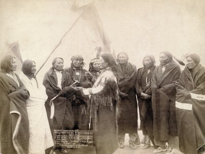 Indyjscy wodzowie w Deadwood, Południowa Dakota, 1891 autorstwa John C. H. Grabill