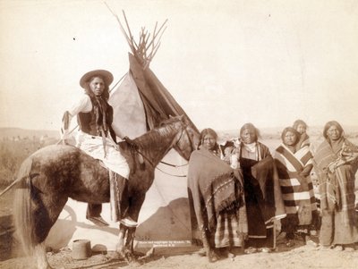 Indianki Lakota w tipi, 1891 autorstwa John C. H. Grabill