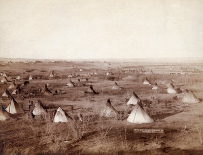 Wioska plemienna Lakota w 1891 roku autorstwa Johna Grabilla autorstwa John C. H. Grabill