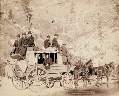 Trener Deadwood podróżujący po Południowej Dakocie autorstwa John C. H. Grabill