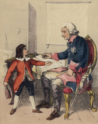 Fryderyk Wielki i jego siostrzeniec autorstwa John Callcott Horsley