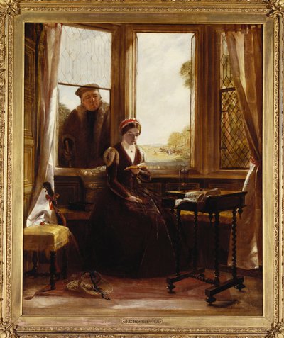 Lady Jane Grey i Roger Ascham, 1853 autorstwa John Callcott Horsley