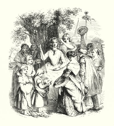 Królowa Maja (rycina) autorstwa John Callcott Horsley